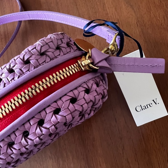 Clare V • MIDI Sac in Lilac Rattan NWT - Picture 4 of 6